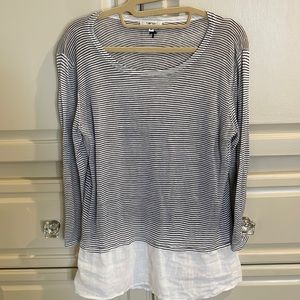 Tyler Boe striped linen shirt